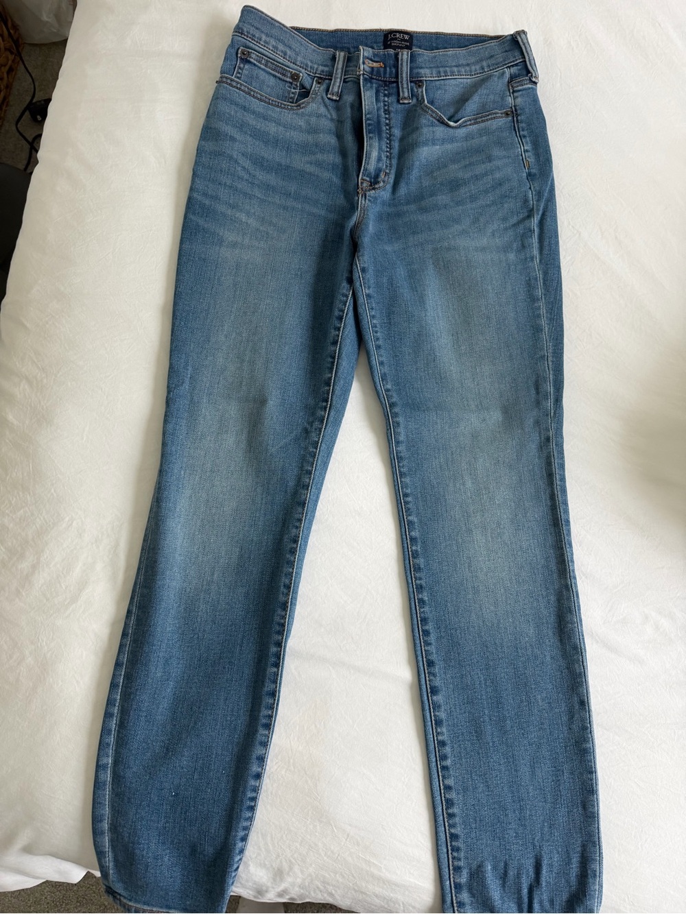 J. Crew Straight Leg Mid Blue Jeans